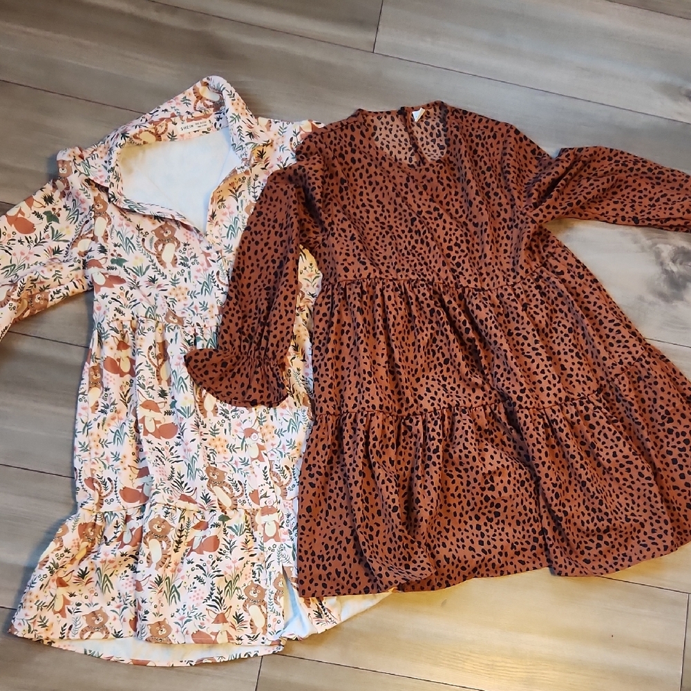 Floral and Animal Print Dresses 11/12 Yrs